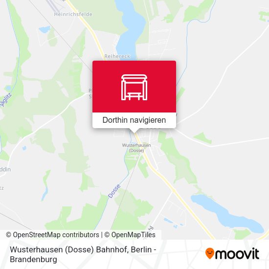 Wusterhausen (Dosse) Bahnhof Karte