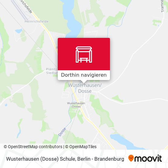 Wusterhausen (Dosse) Schule Karte