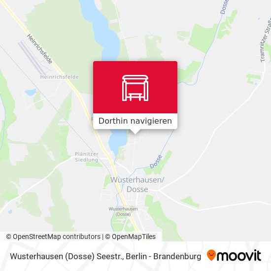 Wusterhausen (Dosse) Seestr. Karte