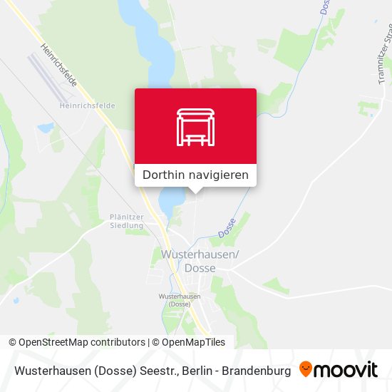 Wusterhausen (Dosse) Seestr. Karte