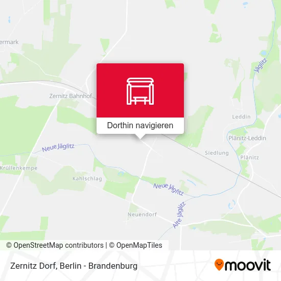 Zernitz Dorf Karte