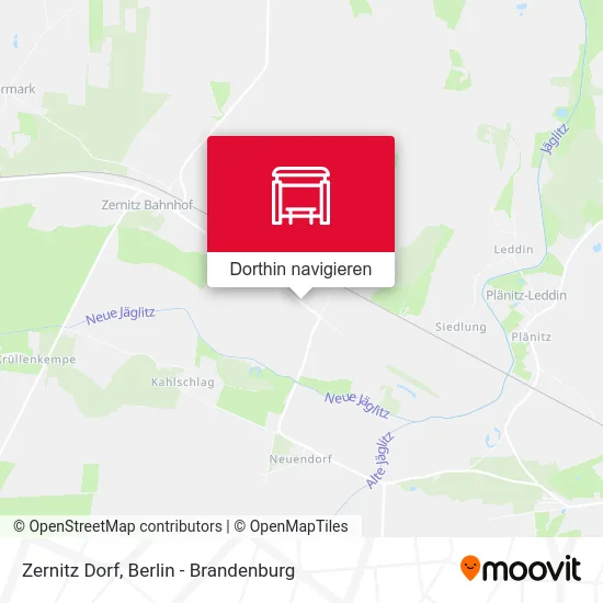 Zernitz Dorf Karte