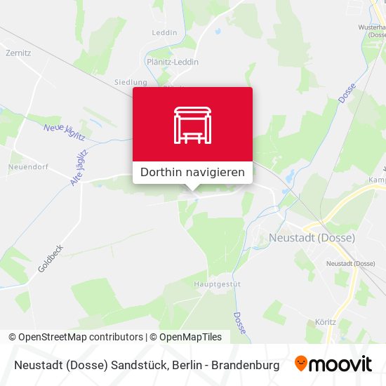 Neustadt (Dosse) Sandstück Karte