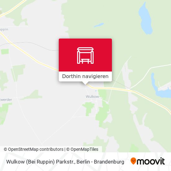 Wulkow (Bei Ruppin) Parkstr. Karte