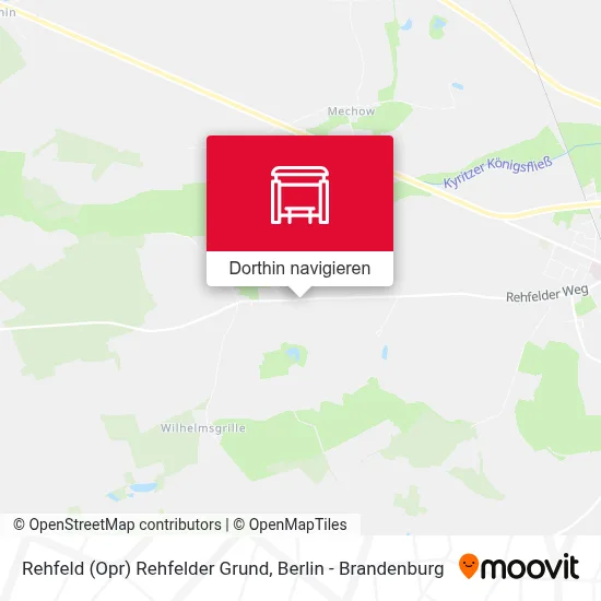 Rehfeld (Opr) Rehfelder Grund Karte