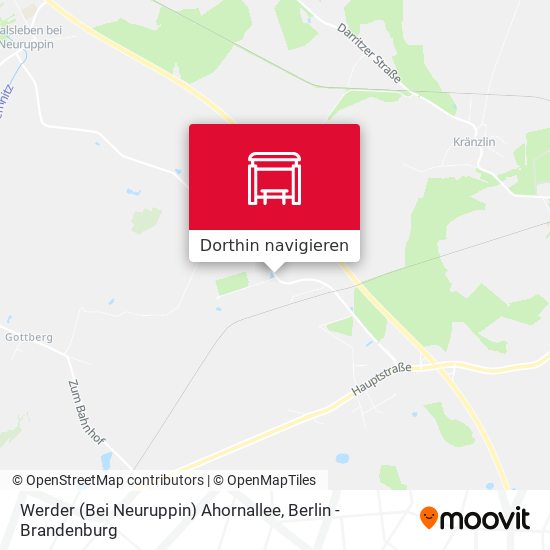 Werder (Bei Neuruppin) Ahornallee Karte