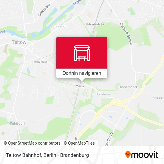 Teltow Bahnhof Karte
