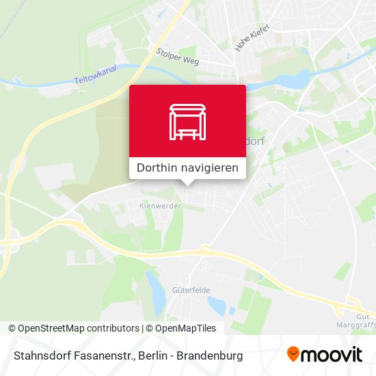 Stahnsdorf Fasanenstr. Karte