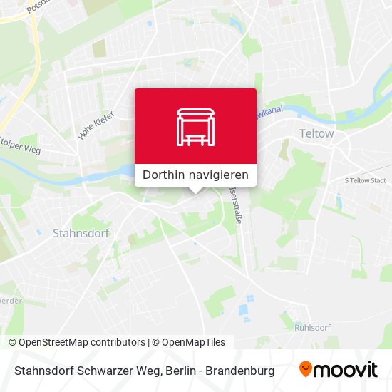 Stahnsdorf Schwarzer Weg Karte