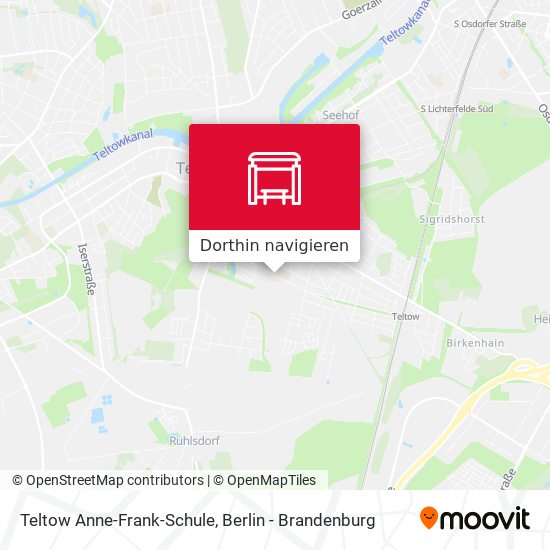 Teltow Anne-Frank-Schule Karte