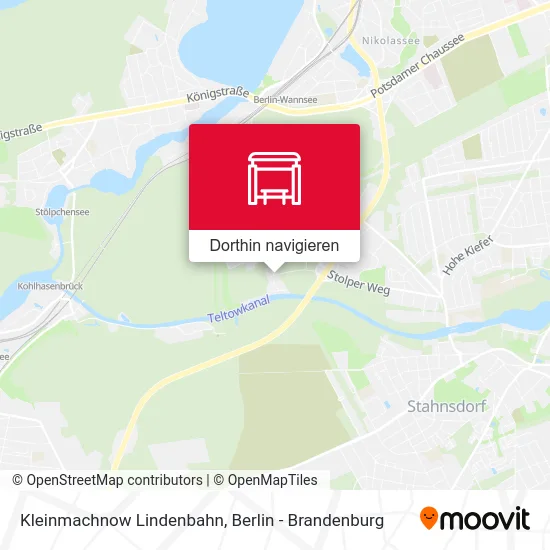 Kleinmachnow Lindenbahn Karte