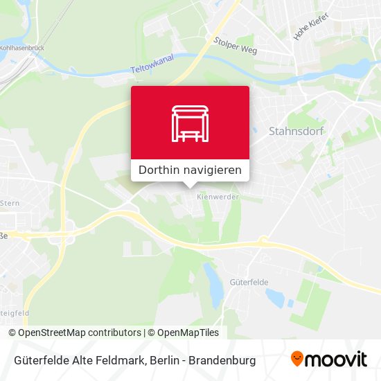 Güterfelde Alte Feldmark Karte