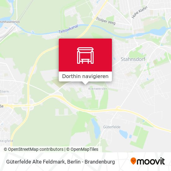 Güterfelde Alte Feldmark Karte