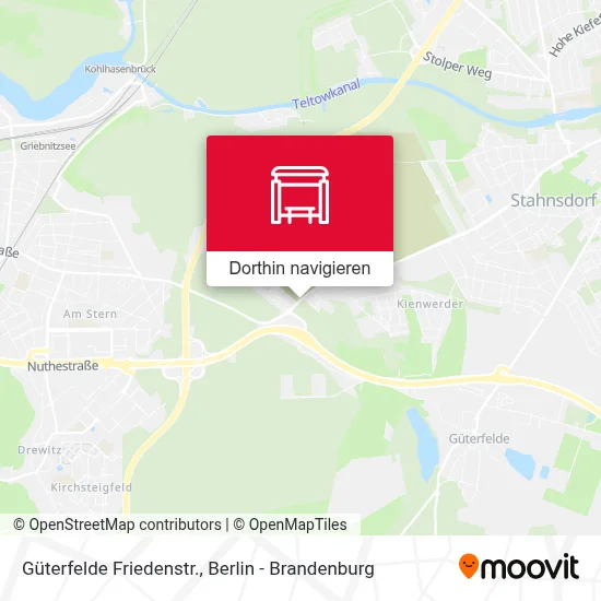 Güterfelde Friedenstr. Karte