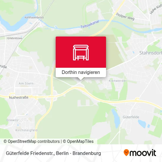 Güterfelde Friedenstr. Karte