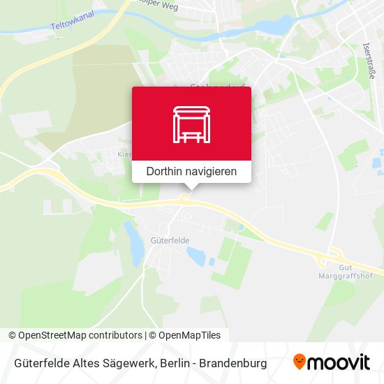 Güterfelde Altes Sägewerk Karte