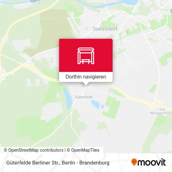 Güterfelde Berliner Str. Karte