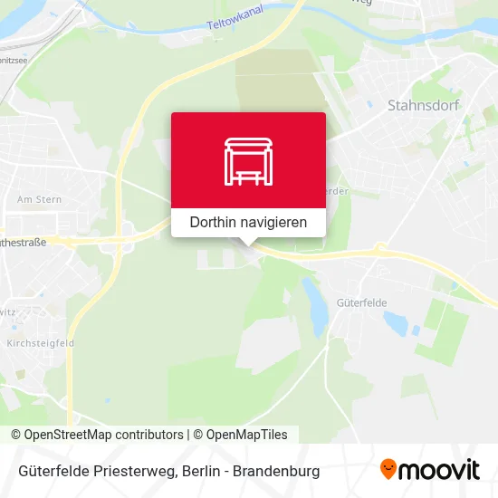Güterfelde Priesterweg Karte