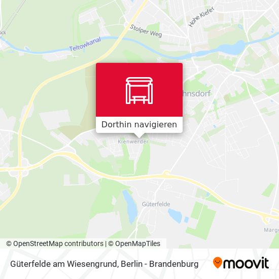 Güterfelde am Wiesengrund Karte