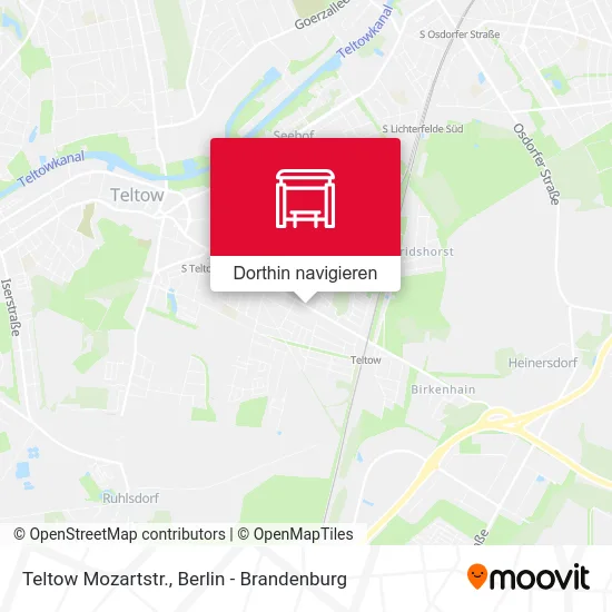 Teltow Mozartstr. Karte