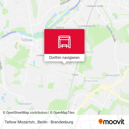 Teltow Mozartstr. Karte