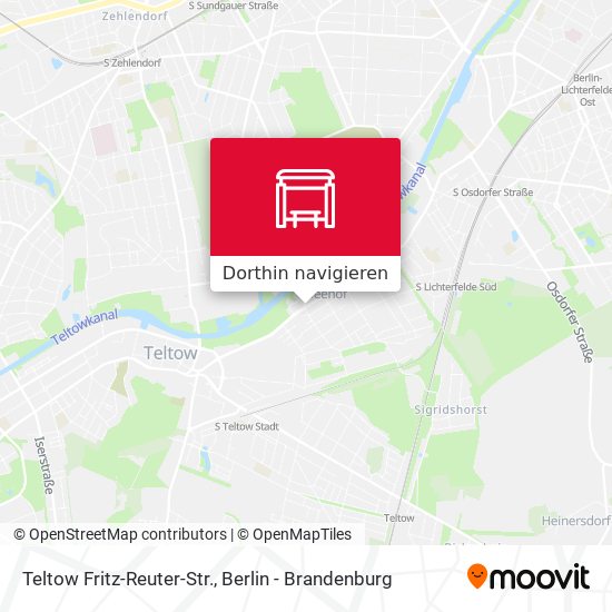 Teltow Fritz-Reuter-Str. Karte
