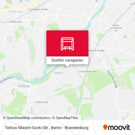 Teltow Maxim-Gorki-Str. Karte