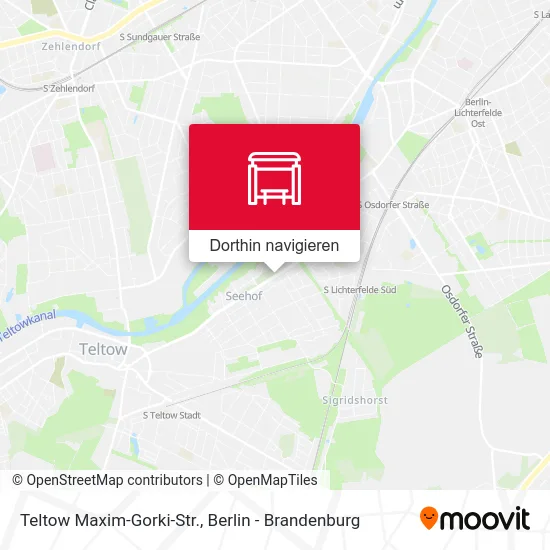 Teltow Maxim-Gorki-Str. Karte
