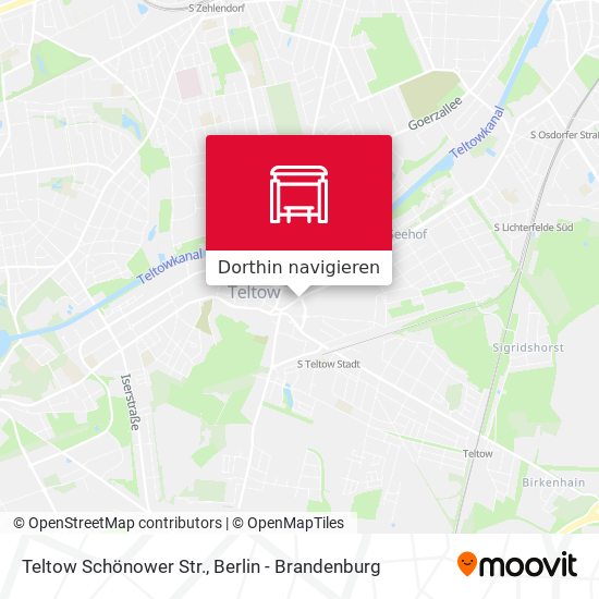 Teltow Schönower Str. Karte
