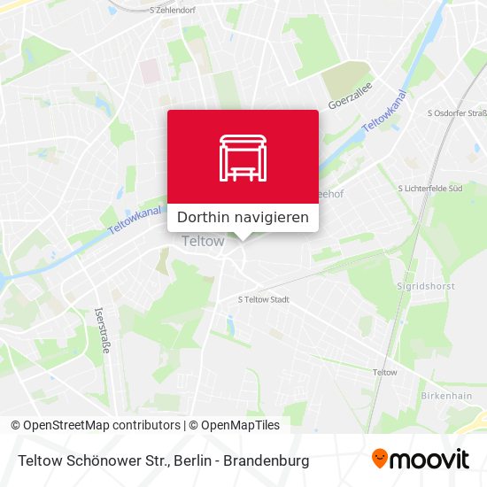 Teltow Schönower Str. Karte