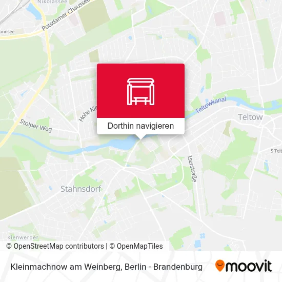 Kleinmachnow am Weinberg Karte