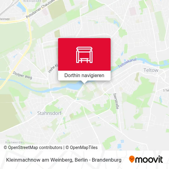Kleinmachnow am Weinberg Karte