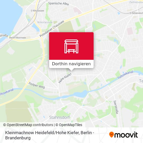 Kleinmachnow Heidefeld / Hohe Kiefer Karte