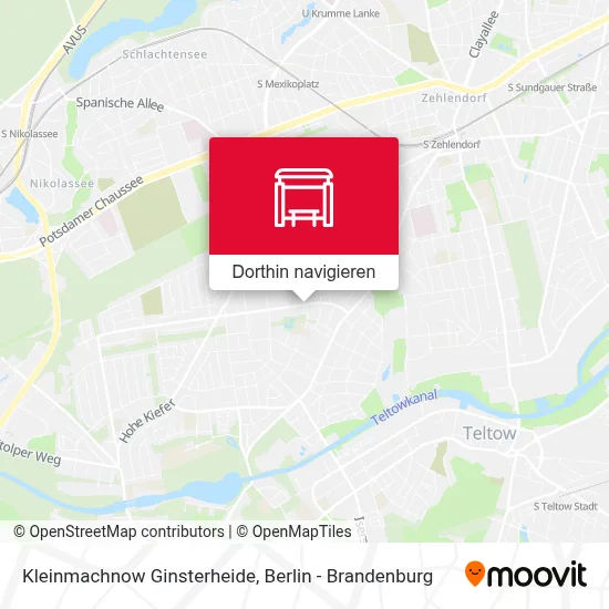 Kleinmachnow Ginsterheide Karte