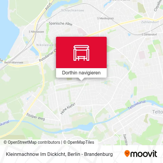 Kleinmachnow Im Dickicht Karte