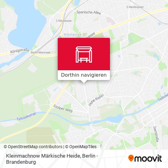 Kleinmachnow Märkische Heide Karte