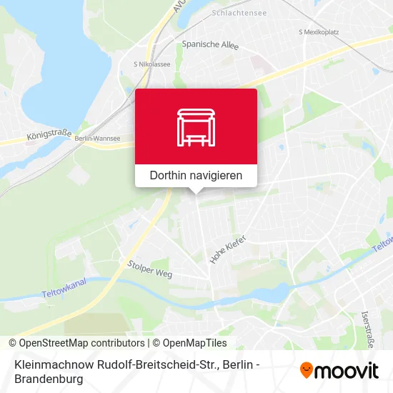 Kleinmachnow Rudolf-Breitscheid-Str. Karte