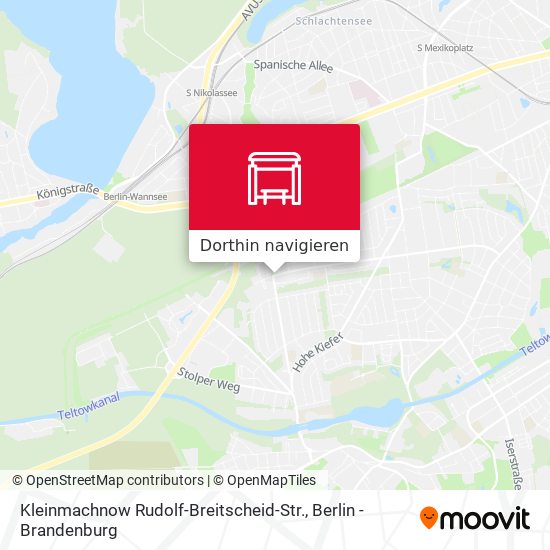 Kleinmachnow Rudolf-Breitscheid-Str. Karte