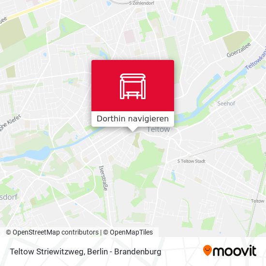 Teltow Striewitzweg Karte