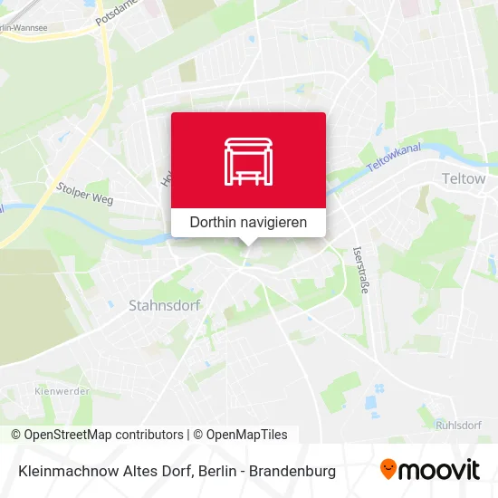 Kleinmachnow Altes Dorf Karte