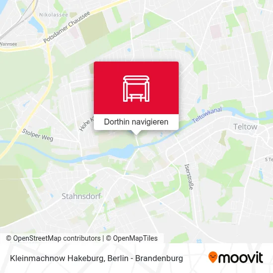 Kleinmachnow Hakeburg Karte