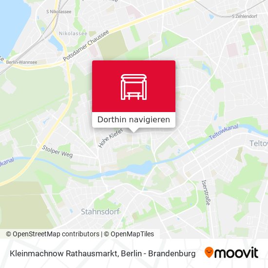 Kleinmachnow Rathausmarkt Karte
