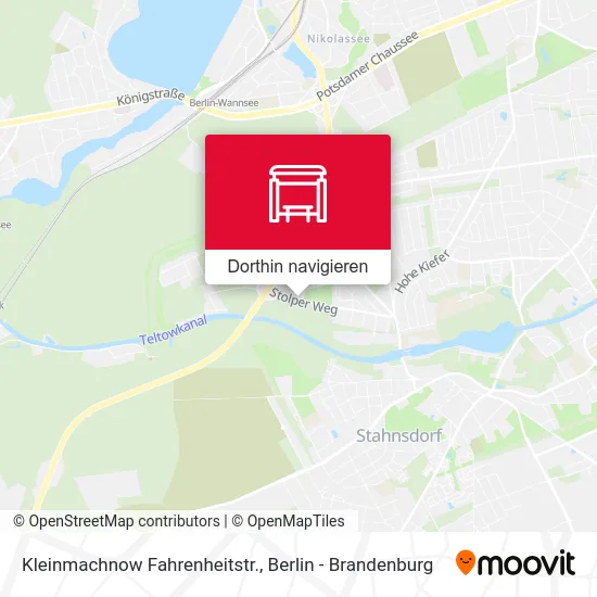 Kleinmachnow Fahrenheitstr. Karte