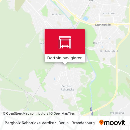 Bergholz-Rehbrücke Verdistr. Karte