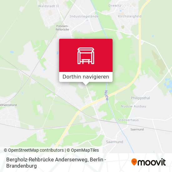 Bergholz-Rehbrücke Andersenweg Karte