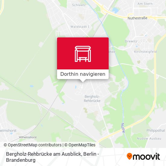 Bergholz-Rehbrücke am Ausblick Karte