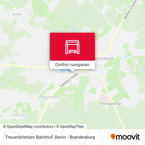 Treuenbrietzen Bahnhof Karte