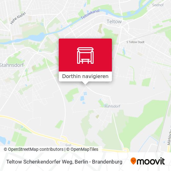 Teltow Schenkendorfer Weg Karte