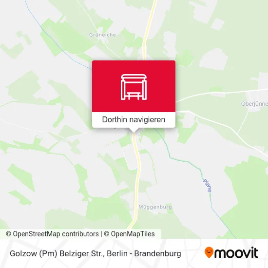 Golzow (Pm) Belziger Str. Karte