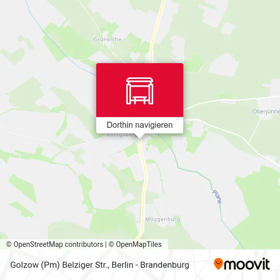 Golzow (Pm) Belziger Str. Karte
